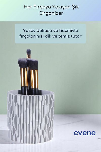 Evene Organizer μακιγιάζ Θήκη για πινέλο μακιγιάζ Organizer Organizer Λευκό Χρώμα Μοντέλο 78