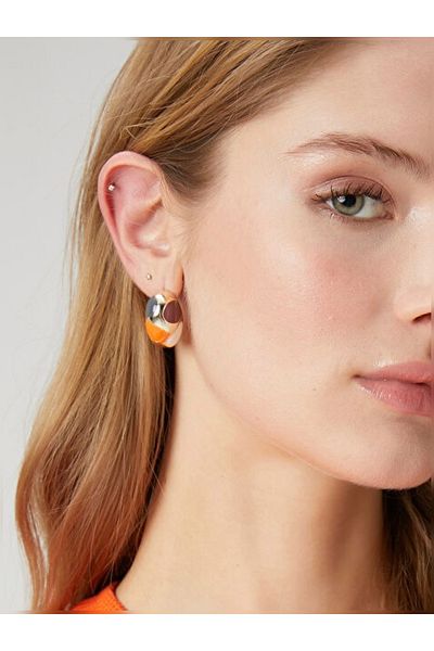 Çelik Brand Model Bottega Steel Earrings
