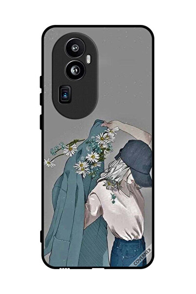 Covernex غطاء حماية لهاتف Oppo Reno 10 Pro Plus بتصميم فتاة ترتدي معطفًا