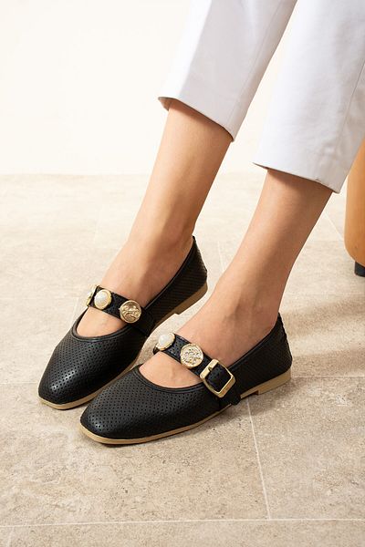 Moda Frato Modafrato Alessa Stoned Women's Ballerina Daily Summer Shoes