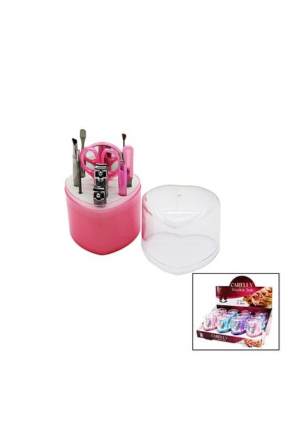 Mena Rise Şirinshop 10 Piece Manicure Set with Hearts Plastic Box 1108107