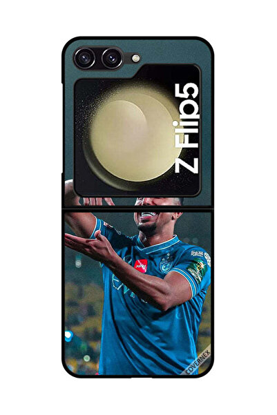 Covernex غطاء حماية لهاتف سامسونج جالكسي زد فليب 5 - سالم الدوسري يحمل كرة قدم