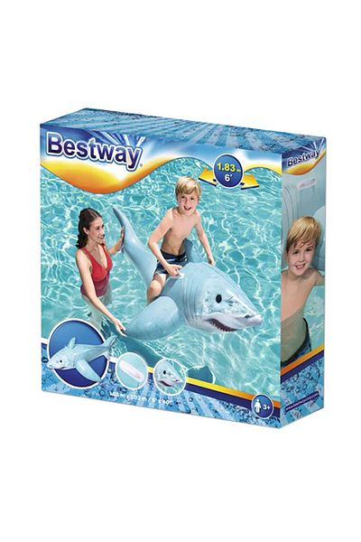FULLJOY Inflatable Shark Pool Float 26-41405P8