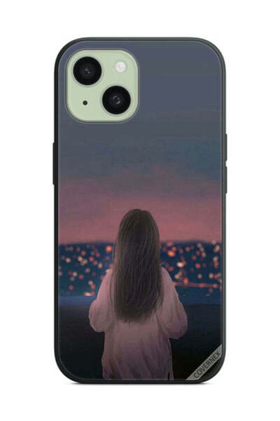 Covernex Protective Case Cover For Apple iPhone 15 Plus Standing Girl