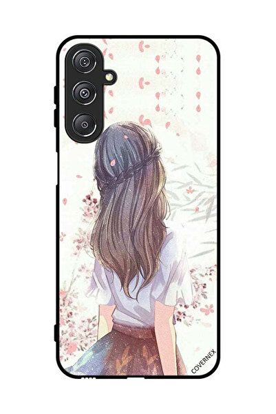 Covernex غطاء حماية لهاتف سامسونج جالاكسي M34 5G، فتاة لطيفة في تفكير عميق