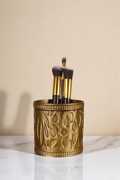 Evene Makeup Organizer Θήκη για πινέλο μακιγιάζ Organizer Organizer Χρυσό Αντίκα Χρώμα Μοντέλο 76