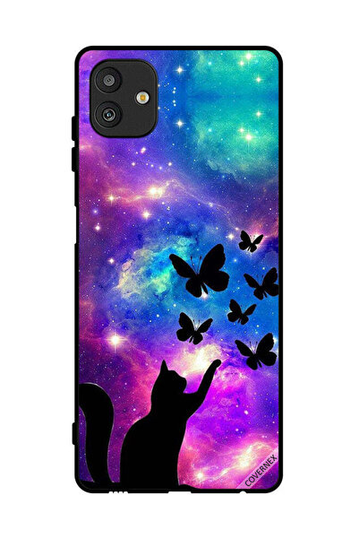 Covernex غطاء حماية لهاتف سامسونج جالاكسي M13 5G بطبعة قطة وفراشات