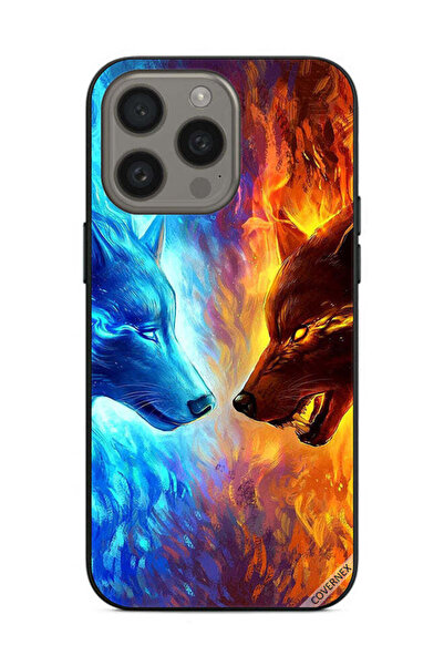 Covernex غطاء حماية لهاتف Apple iPhone 15 Pro - ذئب الماء والنار