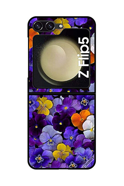 Covernex غطاء حماية لهاتف سامسونج جالاكسي زد فليب 5 - زهور صغيرة