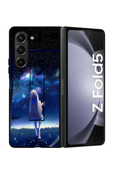 Covernex غطاء حماية لهاتف سامسونج جالاكسي زد فولد 5 - رسم فتاة حزينة