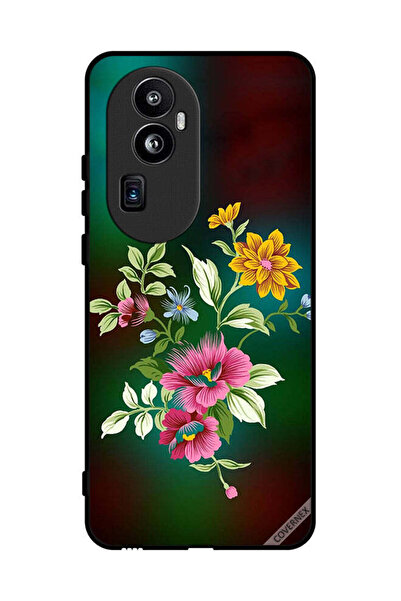 Covernex غطاء حماية لهاتف Oppo Reno 10 Pro Plus برسومات زهور عالية الدقة