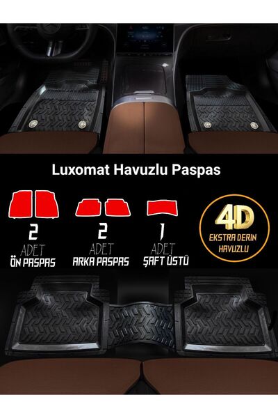 Alpax Renault Toros Sedan Tüm Modellerine UYUMLU 4D HAVUZLU ÜNİVERSAL PASPAS