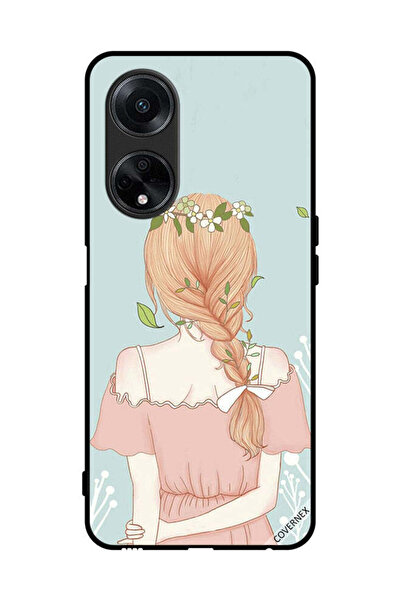 Covernex غطاء حماية لهاتف Oppo A1 5G بفتاة واقفة بمظهر لطيف