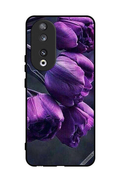 Covernex غطاء حماية لهاتف Honor 90 - زهور داكنة