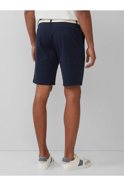 s.Oliver Pantaloni scurți chino bărbătești, Phoenix, talie medie și croială regulată, bleumarin închis