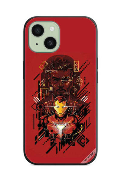 Covernex غطاء حماية لهاتف Apple iPhone 15 Plus، رسم الرجل الحديدي