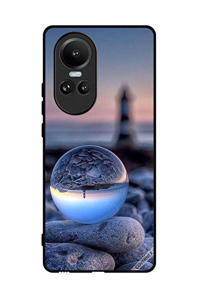 Covernex غطاء حماية لهاتف Oppo Reno10 Pro، تصوير رائع للطبيعة في زجاج دائري