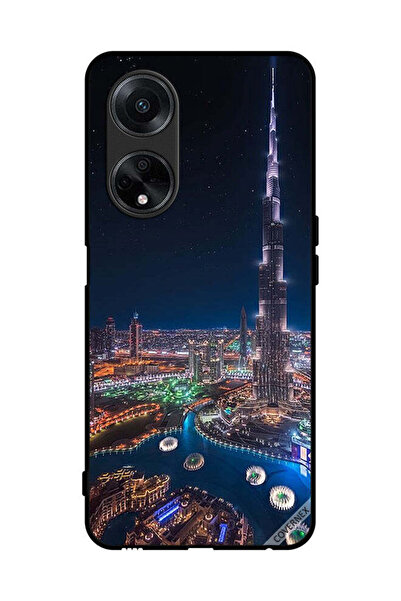 Covernex غطاء حماية لهاتف Oppo A1 5G منظر ليلي لوسط المدينة