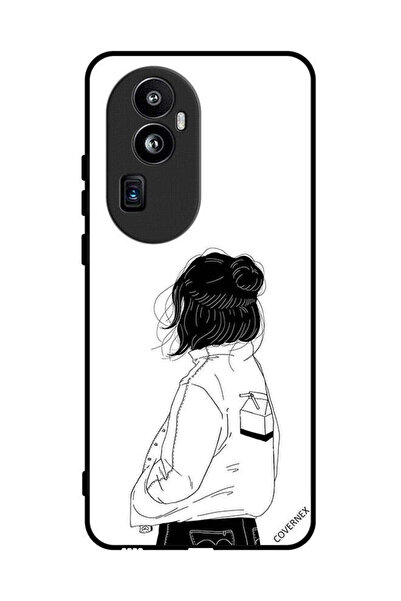 Covernex غطاء حماية لهاتف Oppo Reno 10 Pro Plus فتاة تفكر بعمق كبير