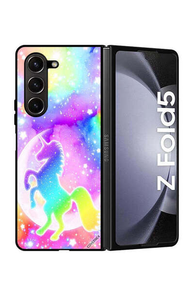 Covernex غطاء حماية لهاتف سامسونج جالاكسي زد فولد 5 بتصميم وحيد القرن بألوان ...