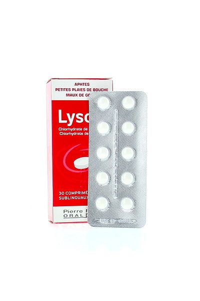 Pierre Fabre Treatment, Pierre Fabre, Lyso 6, Adjuvant Treatment for Throat and Mouth Disorders, 30 tablets