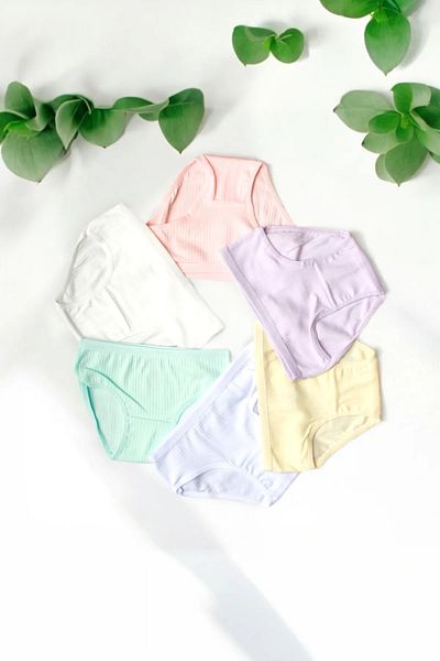 Stars Underwear Girls' Underwear 6 Colors Cotton Premium Quality Flexible Panties