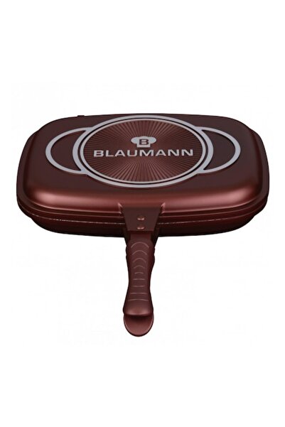 Blaumann Double Grill Pan, Size 36x24.7x7.5cm, 4.2 L, Marble Ceramic Coating, 3 Layers, Cast Aluminum