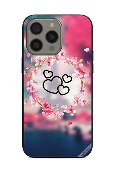 Covernex غطاء حماية لهاتف Apple iPhone 15 Pro Max بتصميم قلوب فنية