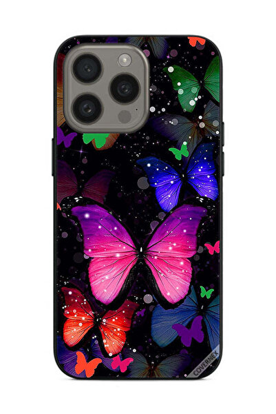 Covernex غطاء حماية لهاتف Apple iPhone 15 Pro فراشات