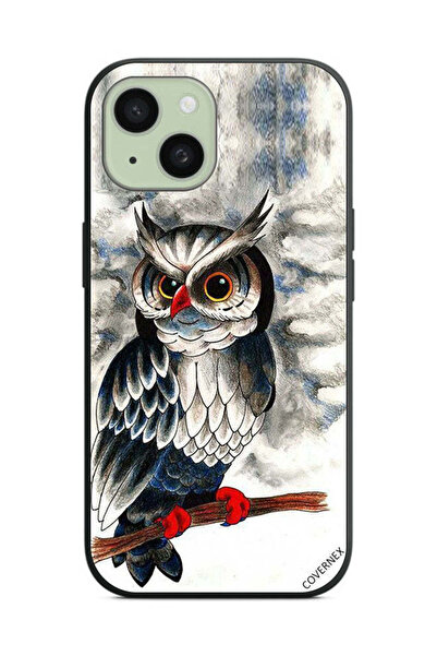 Covernex غطاء حماية لهاتف Apple iPhone 15 Plus بتصميم رسم بومة