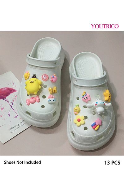 Youtrico 13pcs Cinnamoroll Jibbitz Charms for Slipper Ornament