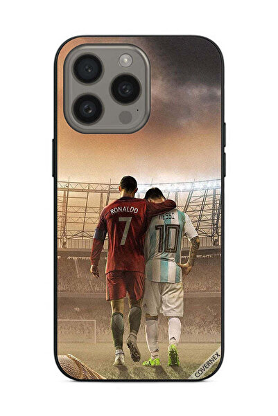 Covernex غطاء حماية لهاتف أبل آيفون 15 برو ماكس ميسي وكريستيانو رونالدو