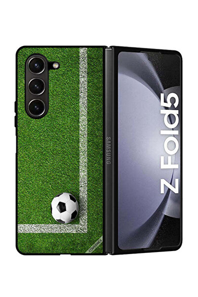 Covernex غطاء حماية لهاتف سامسونج جالاكسي زد فولد 5 بتصميم كرة قدم في الزاوية
