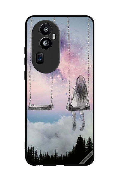 Covernex غطاء حماية لهاتف Oppo Reno 10 Pro Plus - رسم فتاة وحيدة