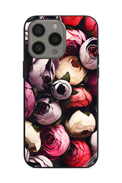 Covernex غطاء حماية لهاتف Apple iPhone 15 Pro Max - وردي داكن مخروطي