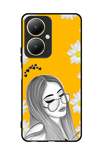 Covernex غطاء حماية لهاتف فيفو Y35 Plus 5G، نظارات، فن فتاة