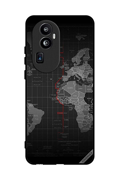 Covernex غطاء حماية لهاتف Oppo Reno 10 Pro Plus خريطة العالم