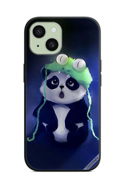 Covernex غطاء حماية لهاتف Apple iPhone 15 Plus باندا في قبعة