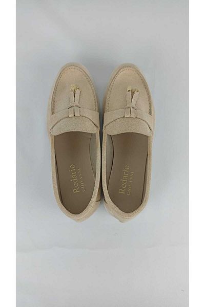 ZİO Women Beige Suede Ballet