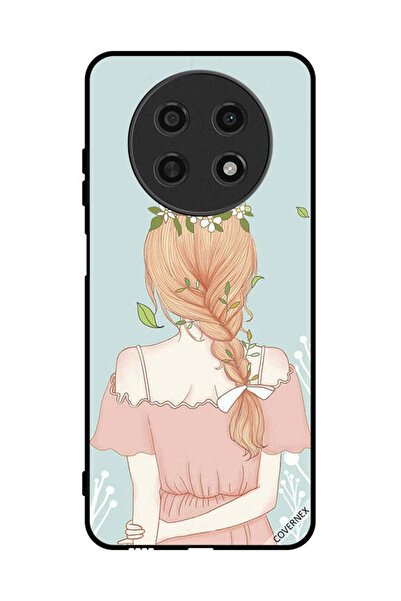 Covernex غطاء حماية لهاتف هواوي نوفا Y91 بفتاة واقفة لطيفة المظهر