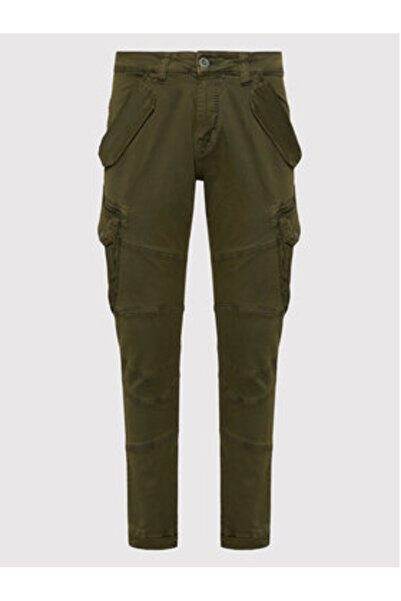 Alpha Industries Ανδρικό υφασμάτινο παντελόνι 126215 Πράσινο