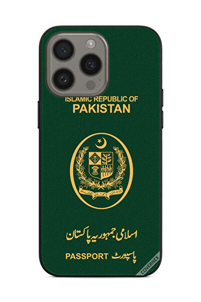 Covernex غطاء حماية لهاتف Apple iPhone 15 Pro Max بنمط جواز السفر الباكستاني