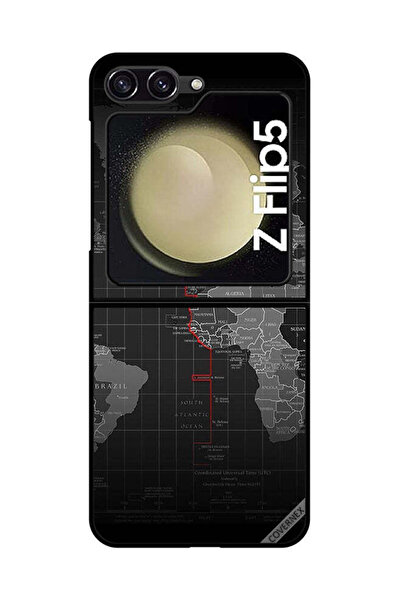 Covernex غطاء حماية لهاتف Samsung Galaxy Z Flip 5 خريطة العالم