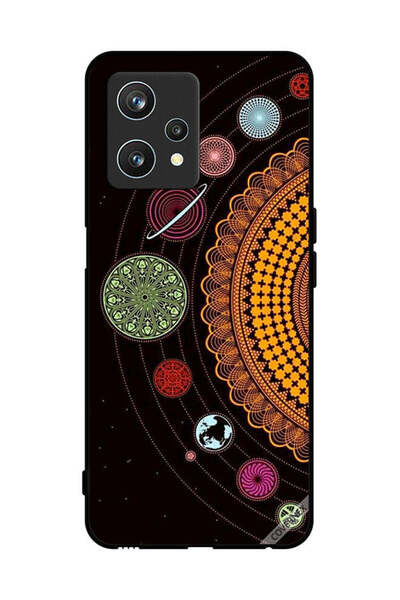 Covernex غطاء حماية لهاتف Realme 9 Pro بتصميم فن النظام الشمسي ماندالا