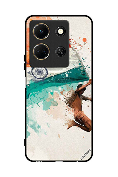 Covernex غطاء حماية لهاتف Infinix Note 30 يحمل علم الهند أثناء الطيران