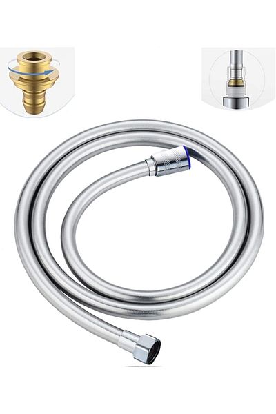 Mena Rise Megadepo 170cm Pvc Bathroom Shower Hose - G1/2 Connection, High Pressure Resistance, Flexible and D