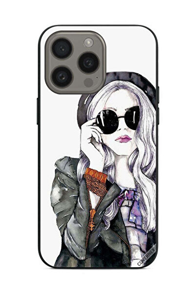 Covernex غطاء حماية لهاتف Apple iPhone 15 Pro Max بتصميم فتاة أنيقة ولطيفة