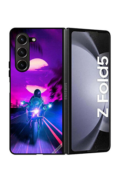 Covernex غطاء حماية لهاتف سامسونج جالاكسي زد فولد 5، خلفية رجل على دراجة