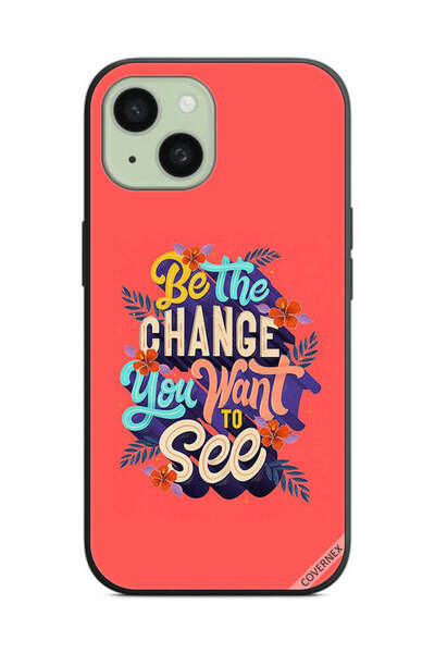 Covernex غطاء حماية لهاتف Apple iPhone 15 كن التغيير الذي تريد رؤيته