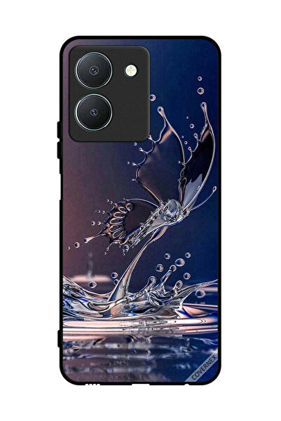 Covernex غطاء حماية لهاتف Vivo Y36 4G بتصميم قطرات الماء على شكل فراشة